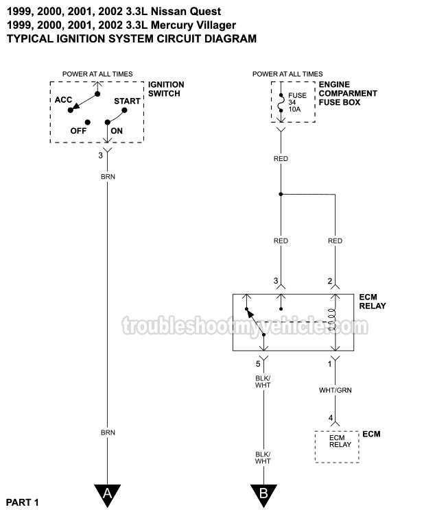 nissan ignition switch wiring diagram