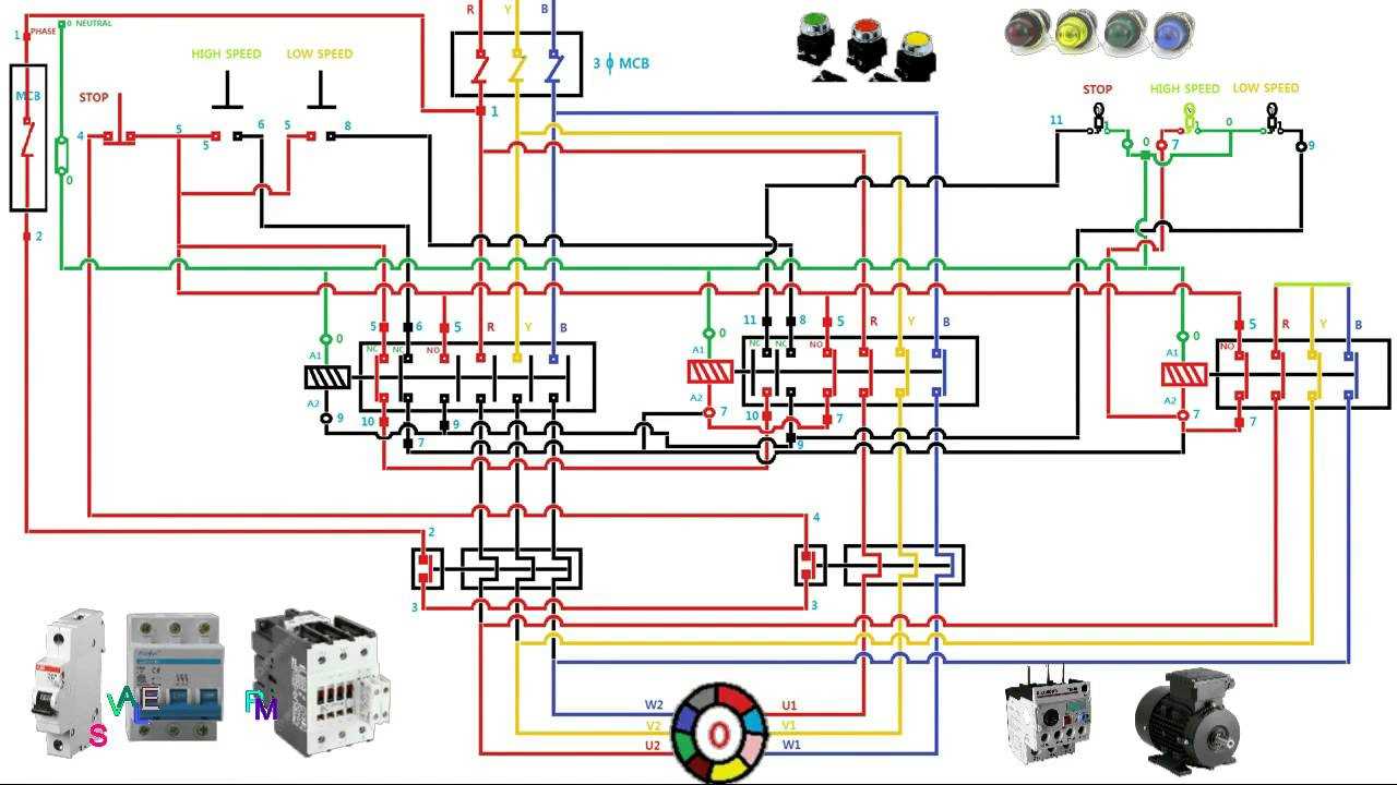 2 speed motor wiring diagram