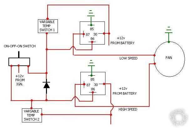 dual electric fan relay wiring diagram