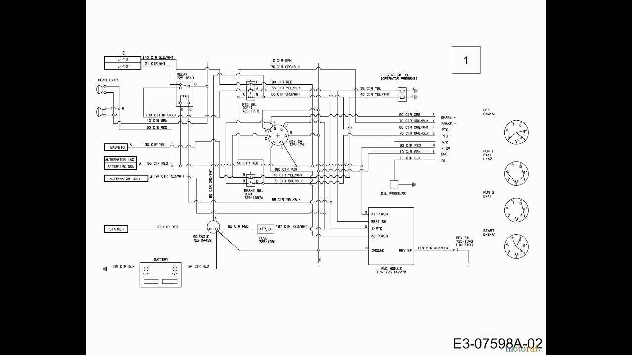 cub cadet key switch wiring diagram