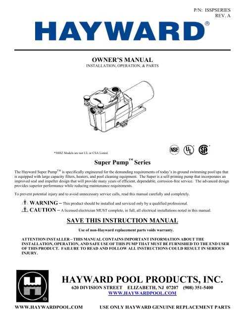 hayward super pump wiring diagram