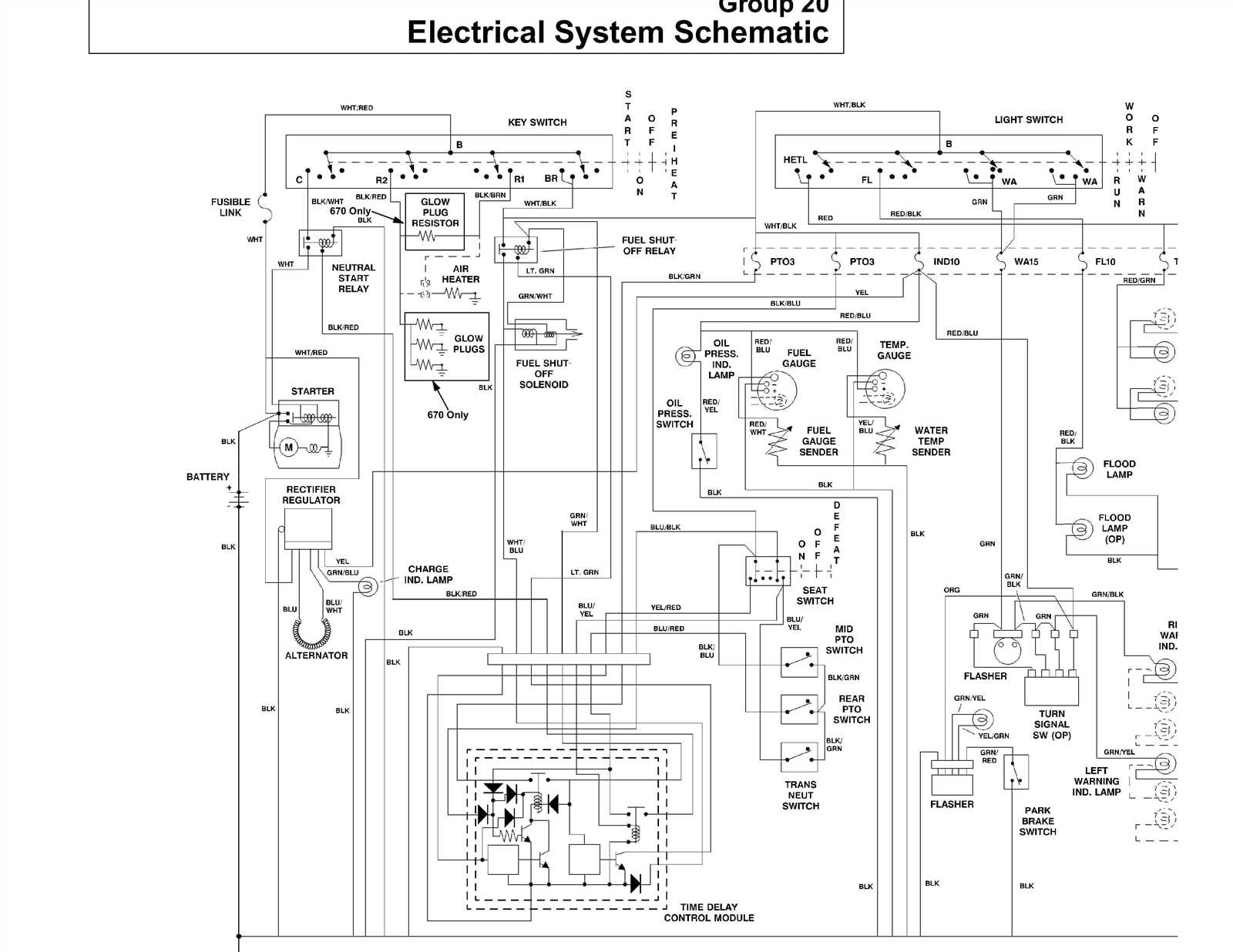 john deere 140 wiring diagram