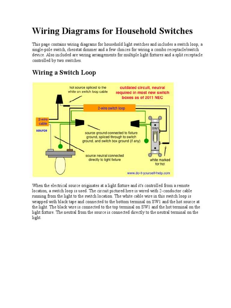 combo switch wiring diagram