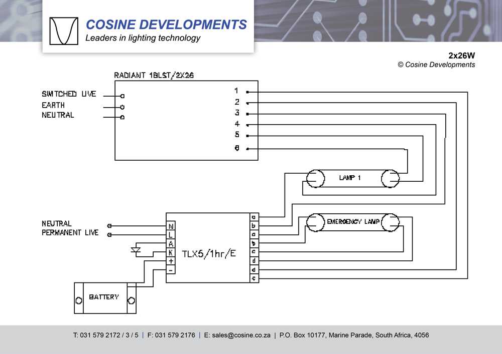 emergency light wiring diagram