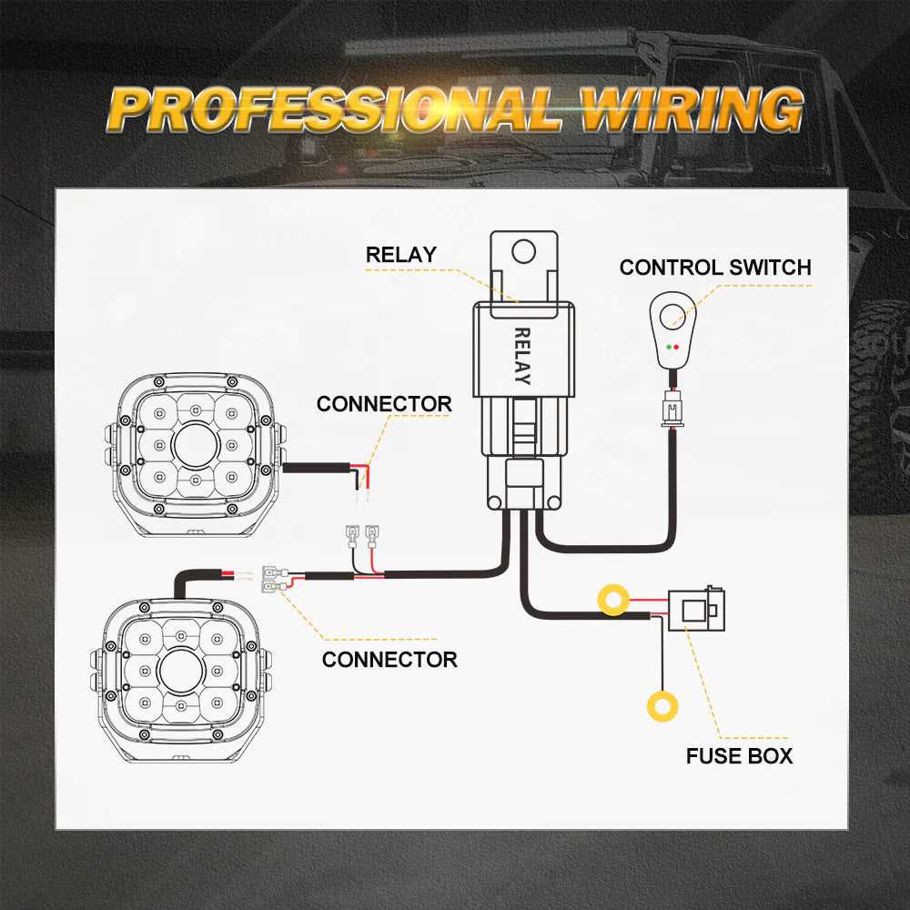 light bar wiring diagram with relay