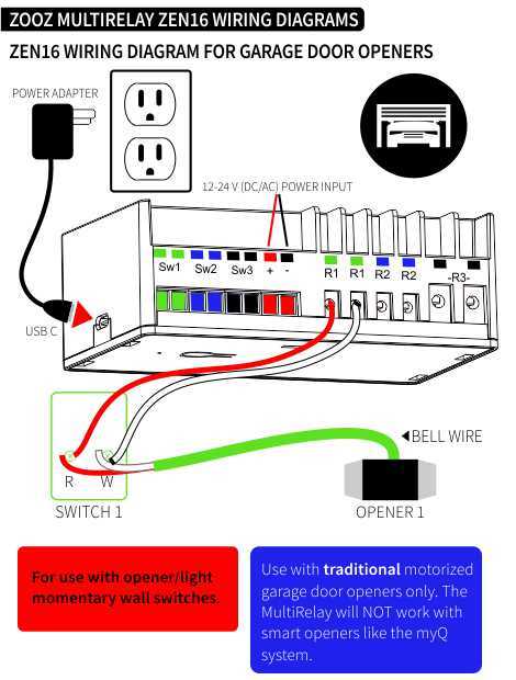 garage opener wiring diagram