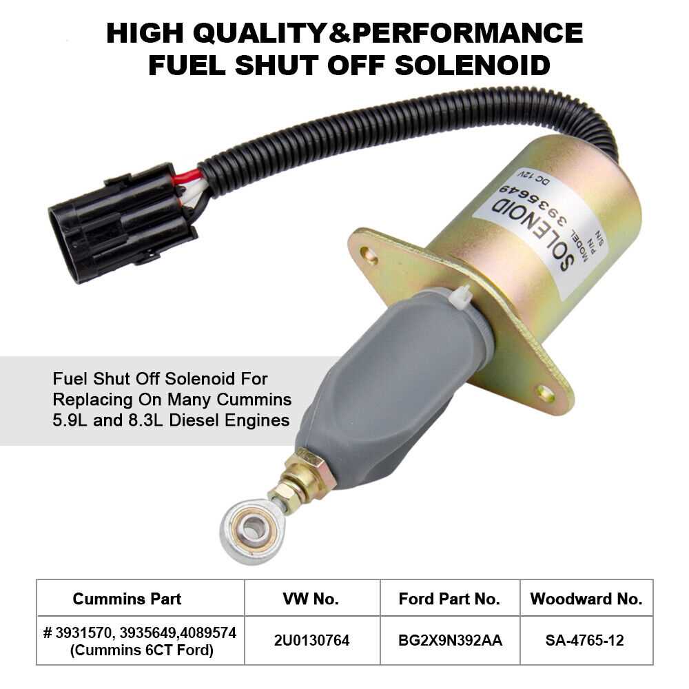 engine fuel shut off solenoid wiring diagram