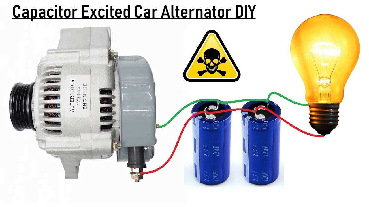 generator capacitor wiring diagram