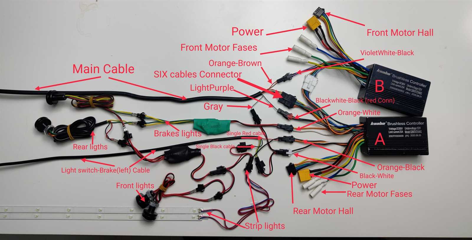 electric scooter controller wiring diagram