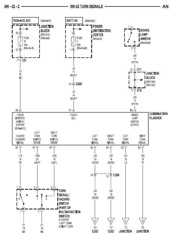 1998 dodge dakota radio wiring diagram