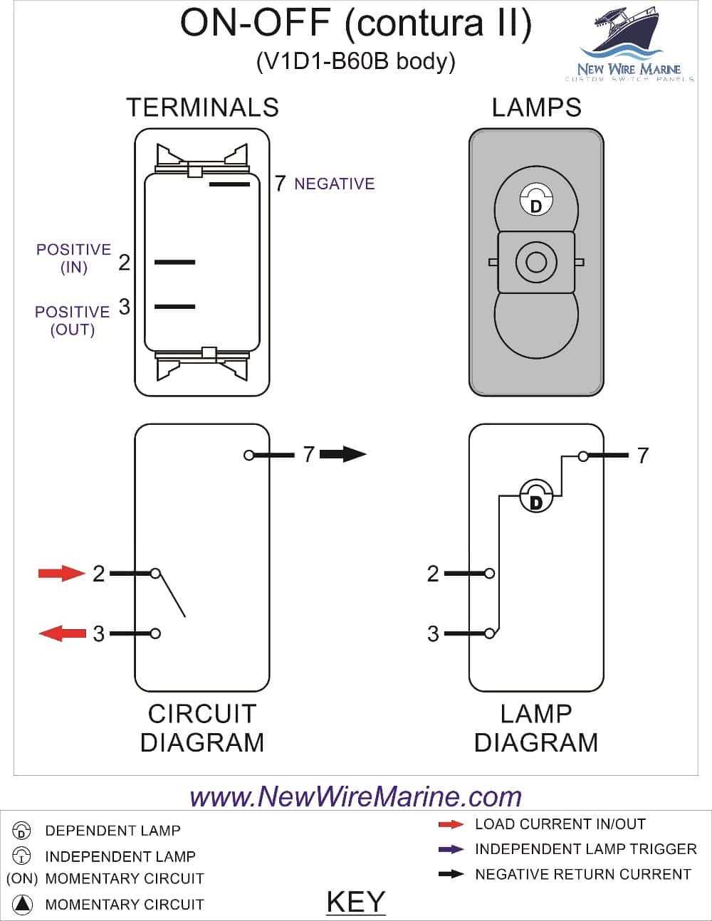 lighted 8 pin rocker switch wiring diagram