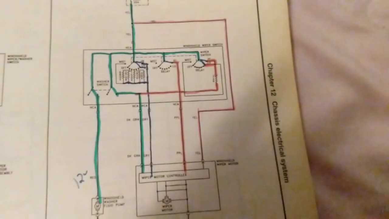 windshield wiper motor wiring diagram