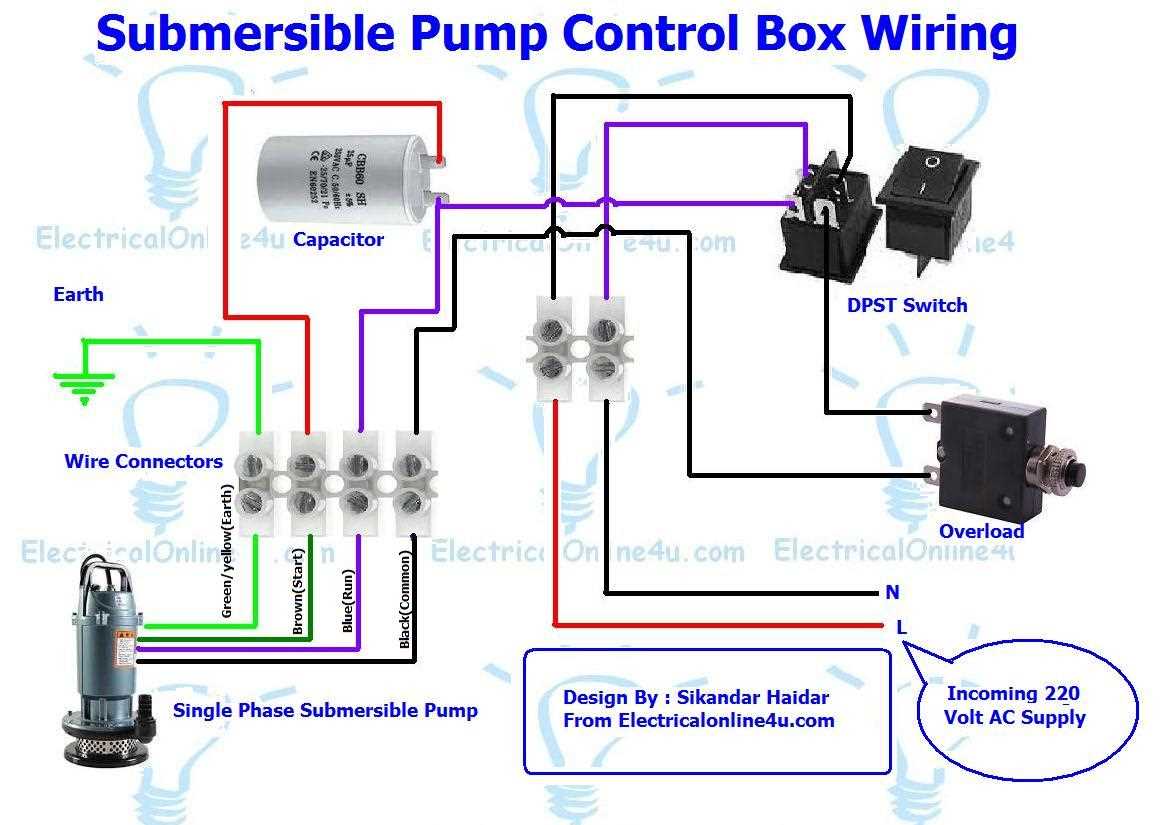 2 wire submersible pump wiring diagram