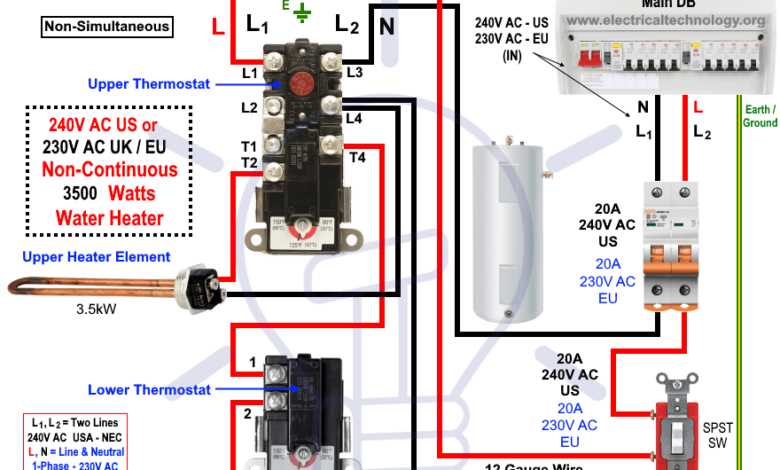 240v electric heater wiring diagram