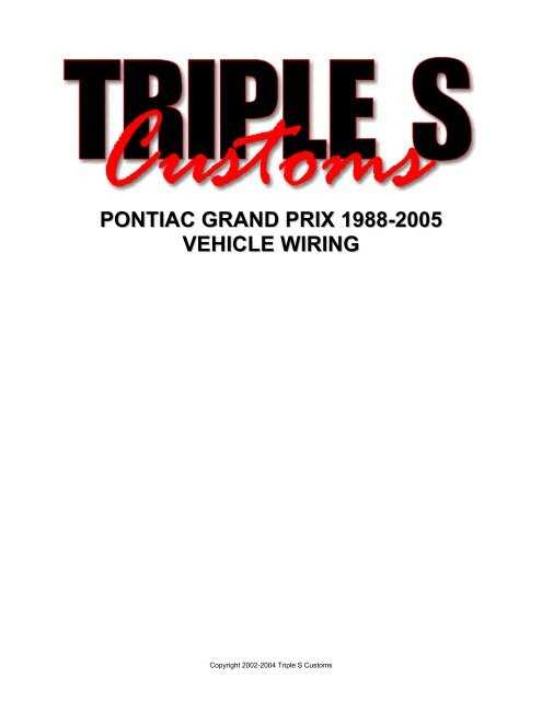 2004 grand prix wiring diagram