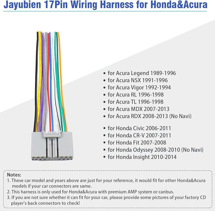 2007 honda accord radio wiring diagram