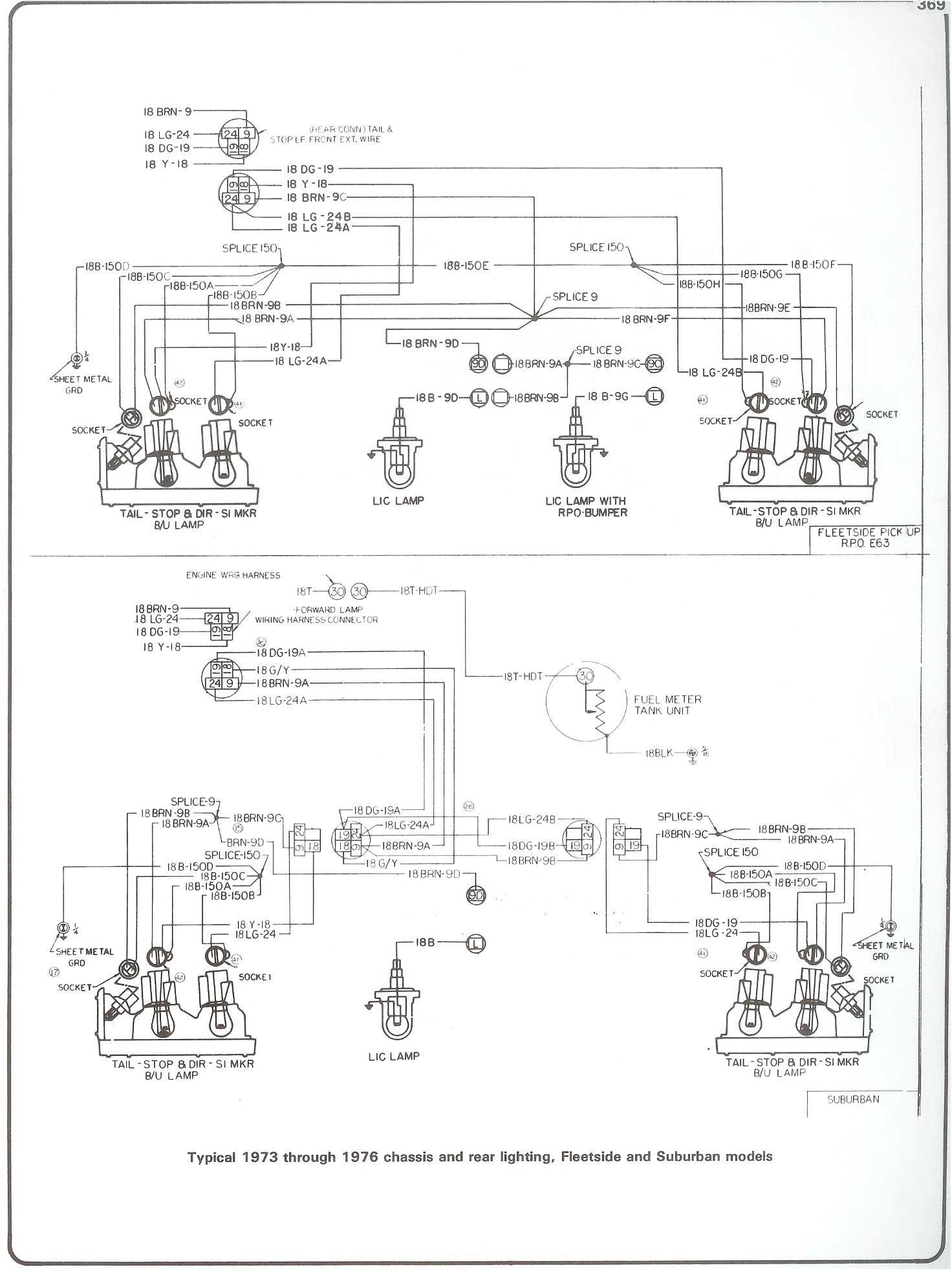 73 87 chevy truck tail light wiring diagram