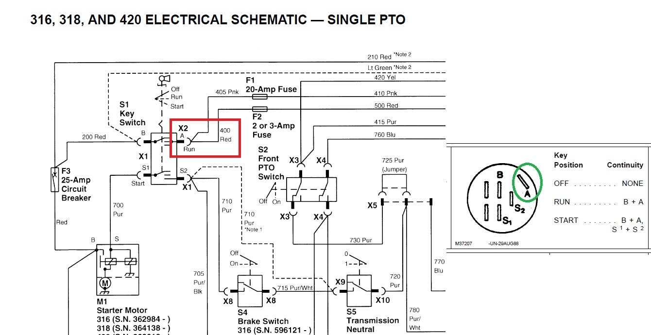 wiring diagram for john deere 318