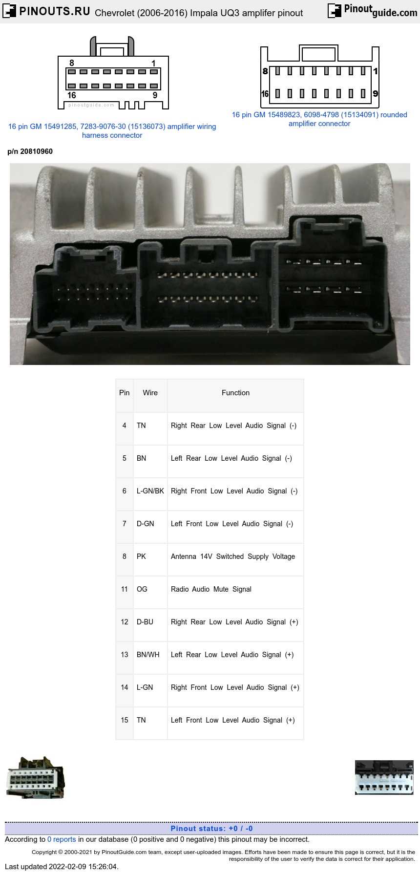 2004 chevy impala radio wiring diagram