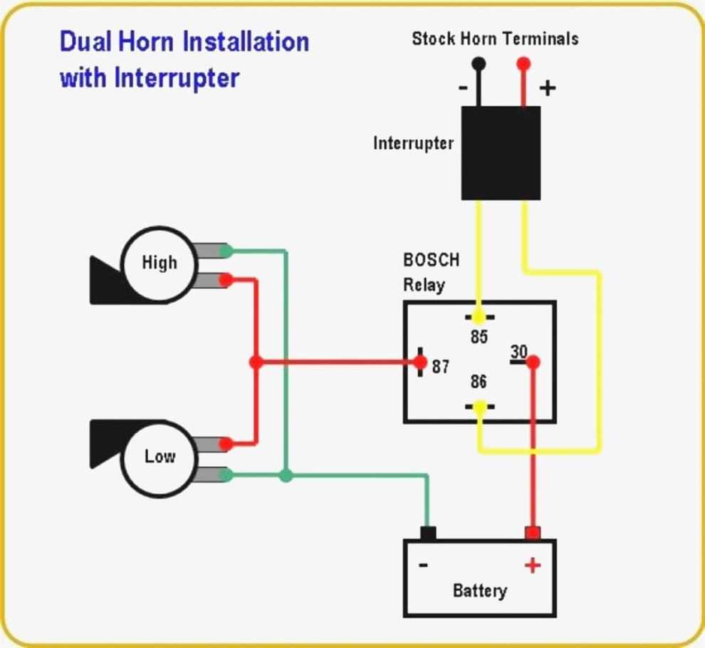 car horn wiring diagram