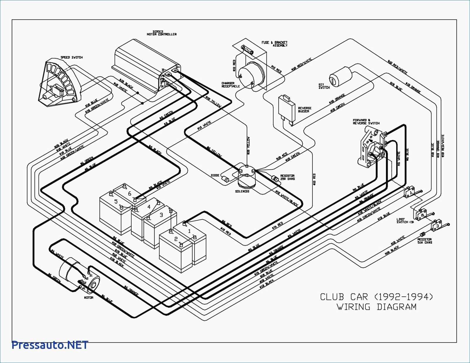 1994 club car ds 36 volt wiring diagram