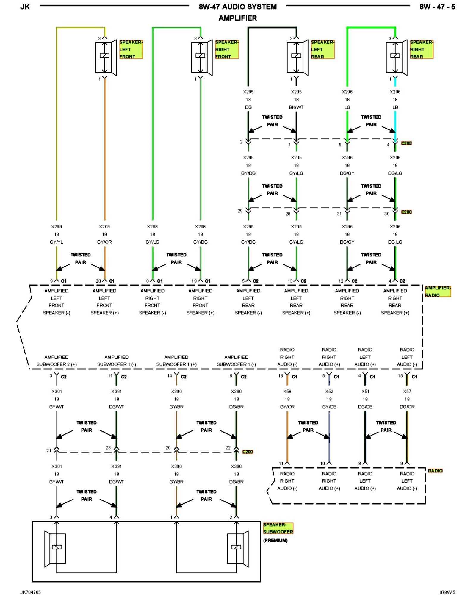 2008 jeep wrangler radio wiring diagram