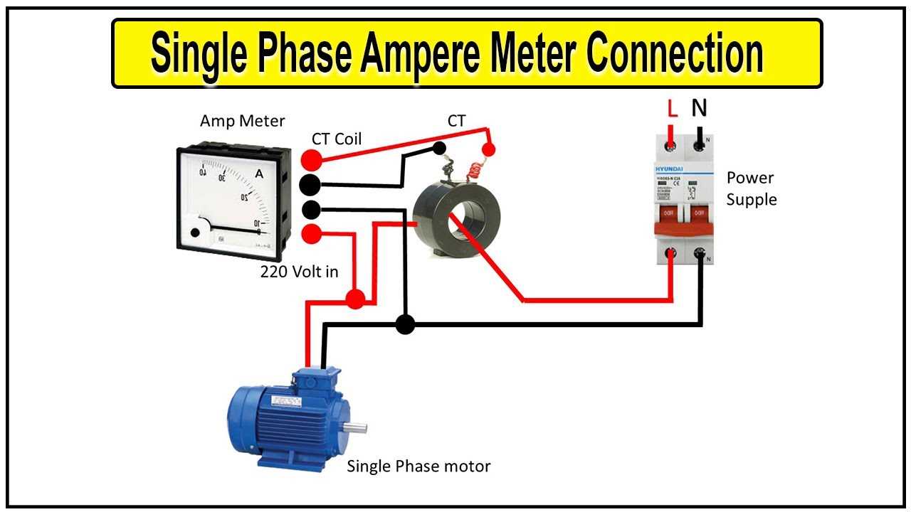 wiring diagram ampere meter