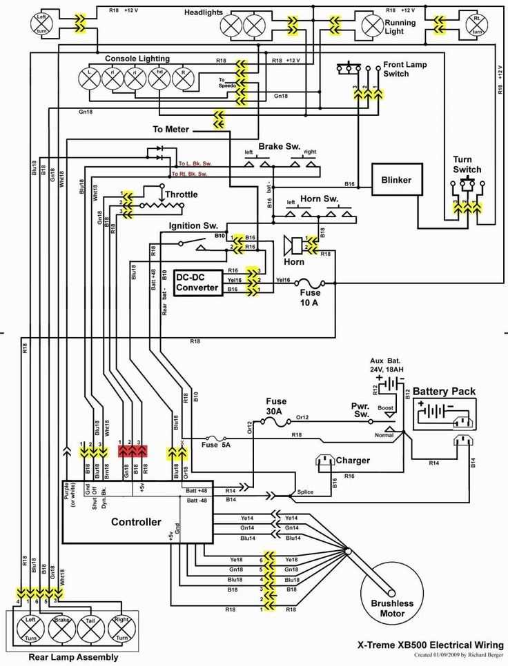 wiring diagram for mobility scooter