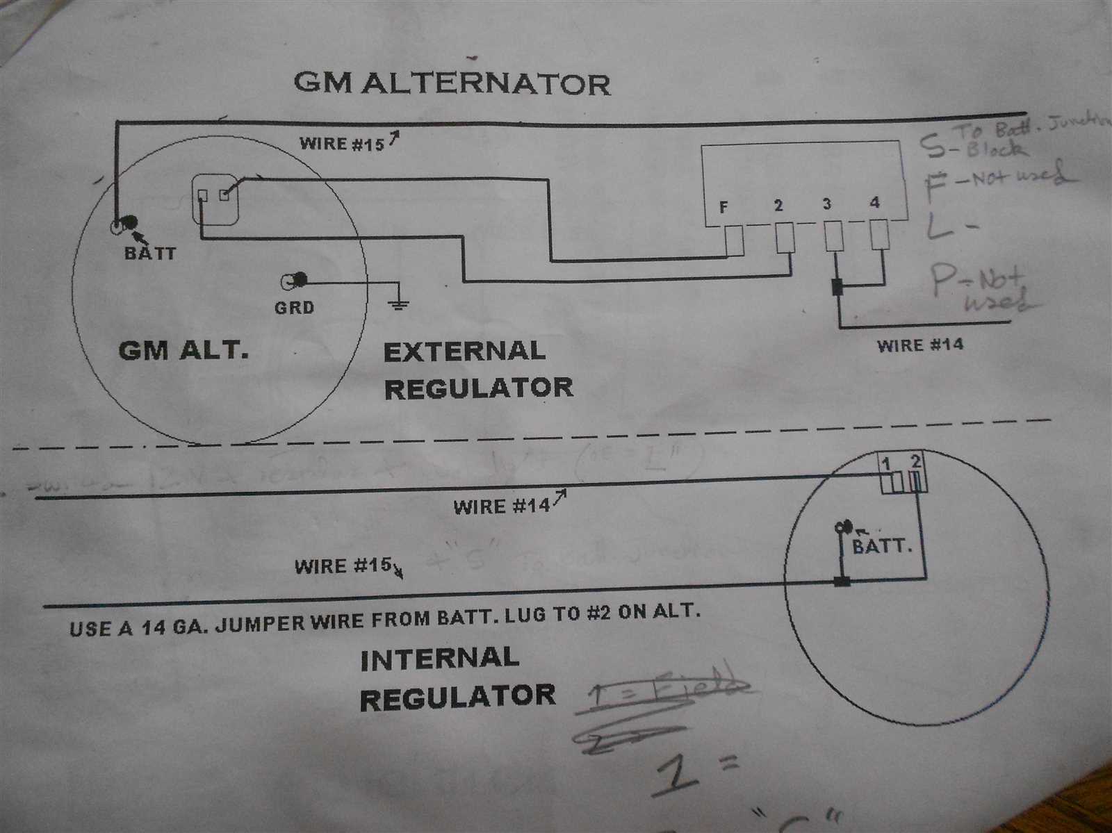 wiring diagram gm alternator