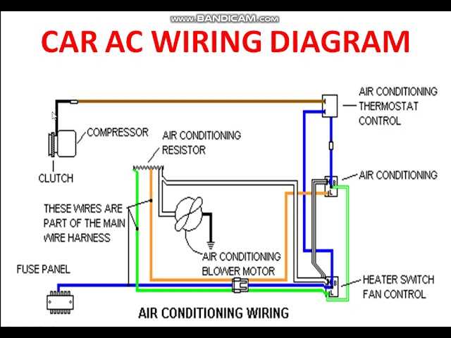 auto air conditioning wiring diagram