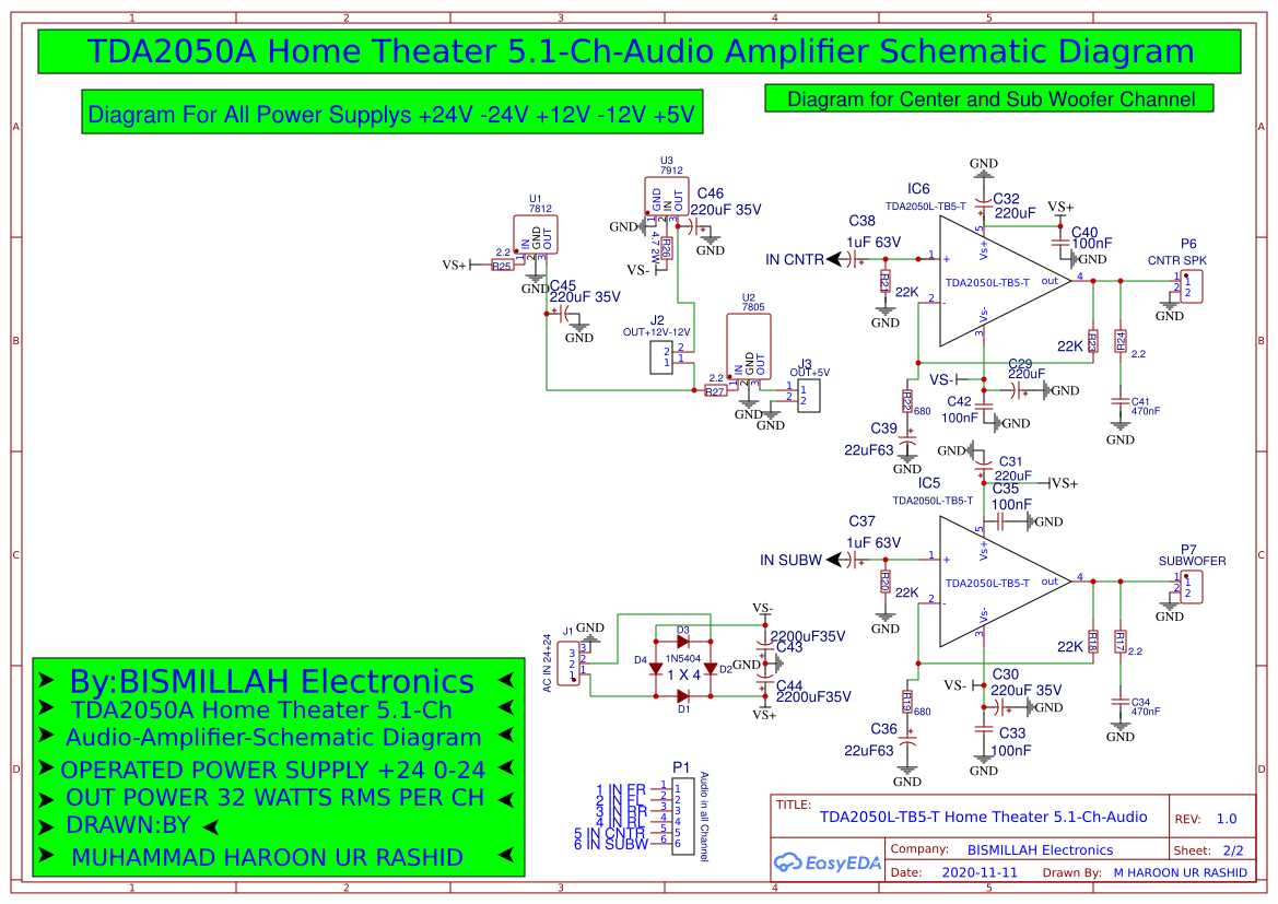 5.1 home theater wiring diagram