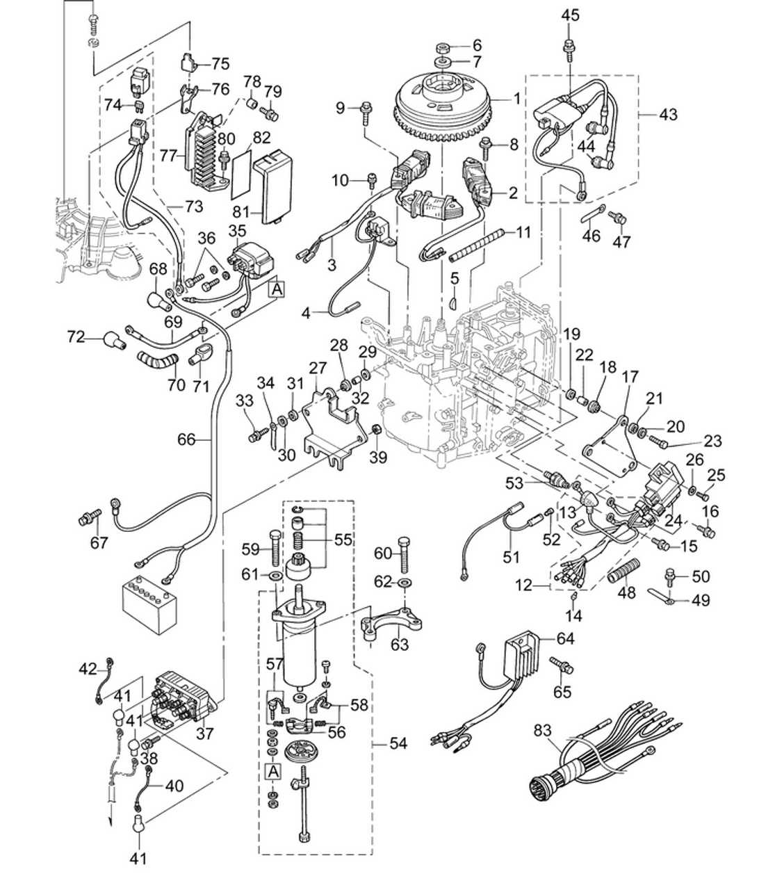 outboard motor evinrude ignition switch wiring diagram