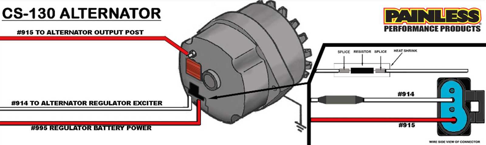 wiring diagram for chevy alternator