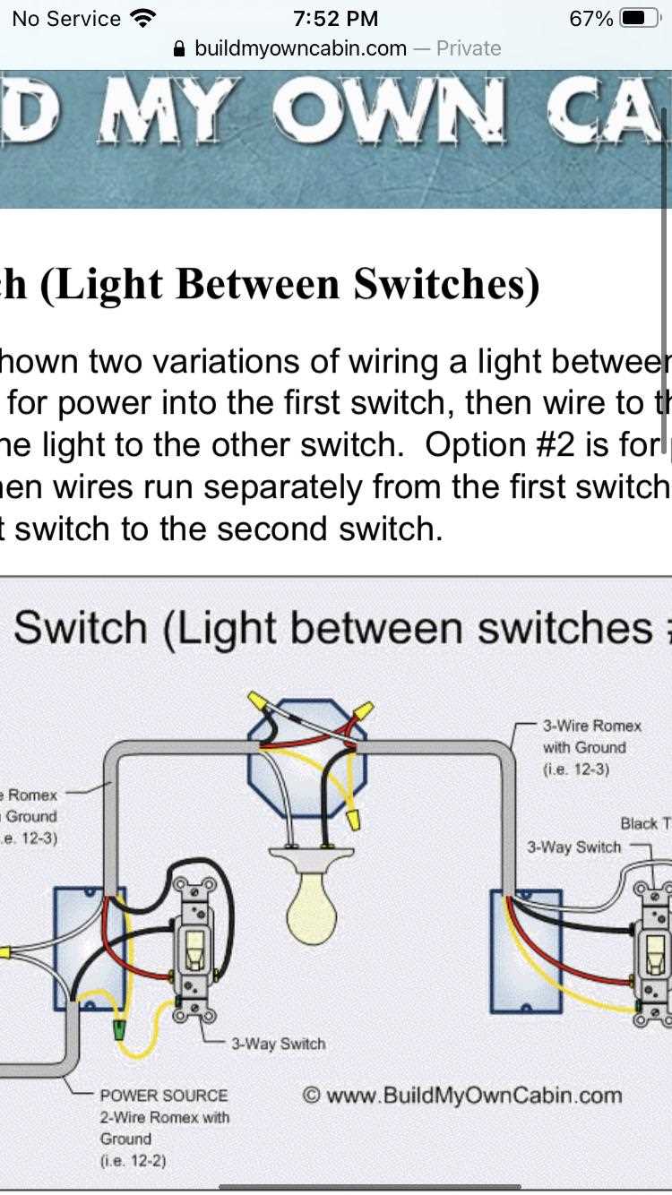 3 way wiring diagram power at light