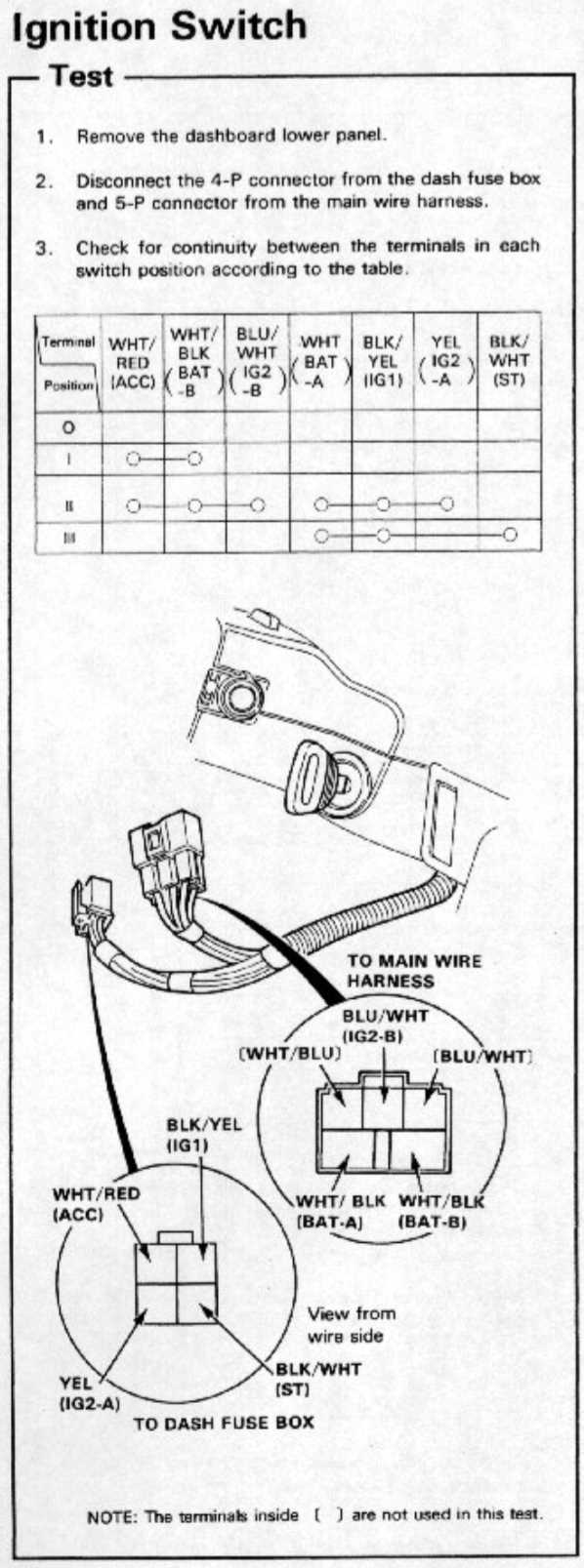 honda main relay wiring diagram