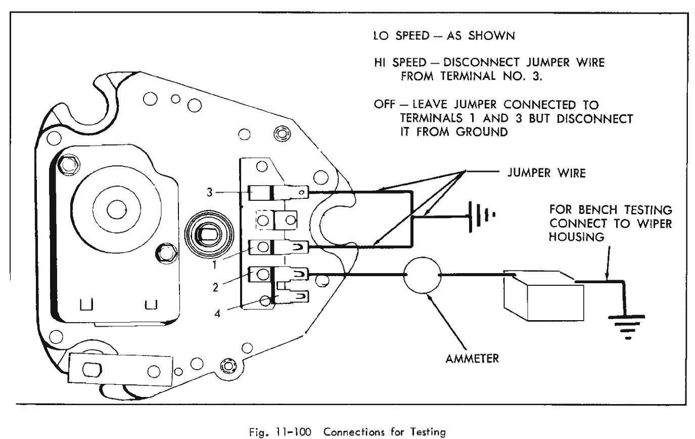 gm 2 speed wiper motor wiring diagram