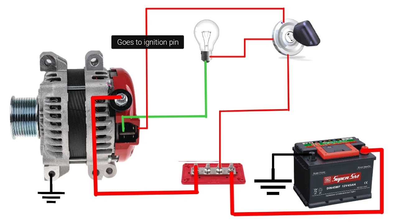 gm alternator plug wiring diagram