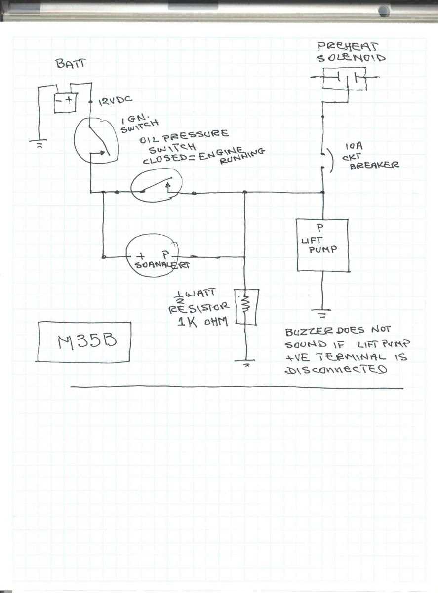 oil pressure switch wiring diagram