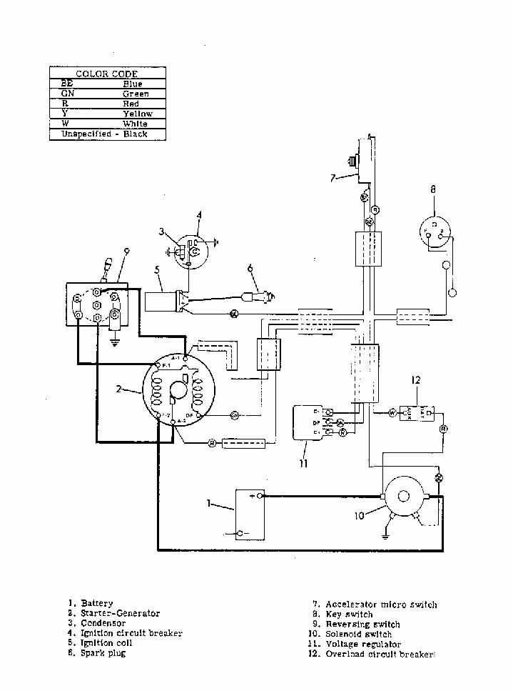 golf cart ignition switch wiring diagram