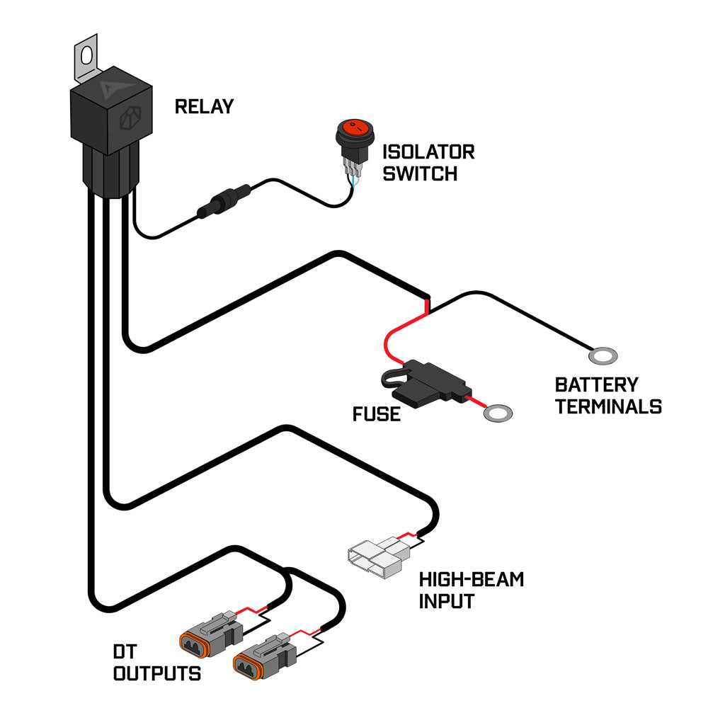 wiring diagram for a light bar