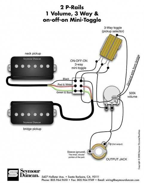 guitar pickup wiring diagram