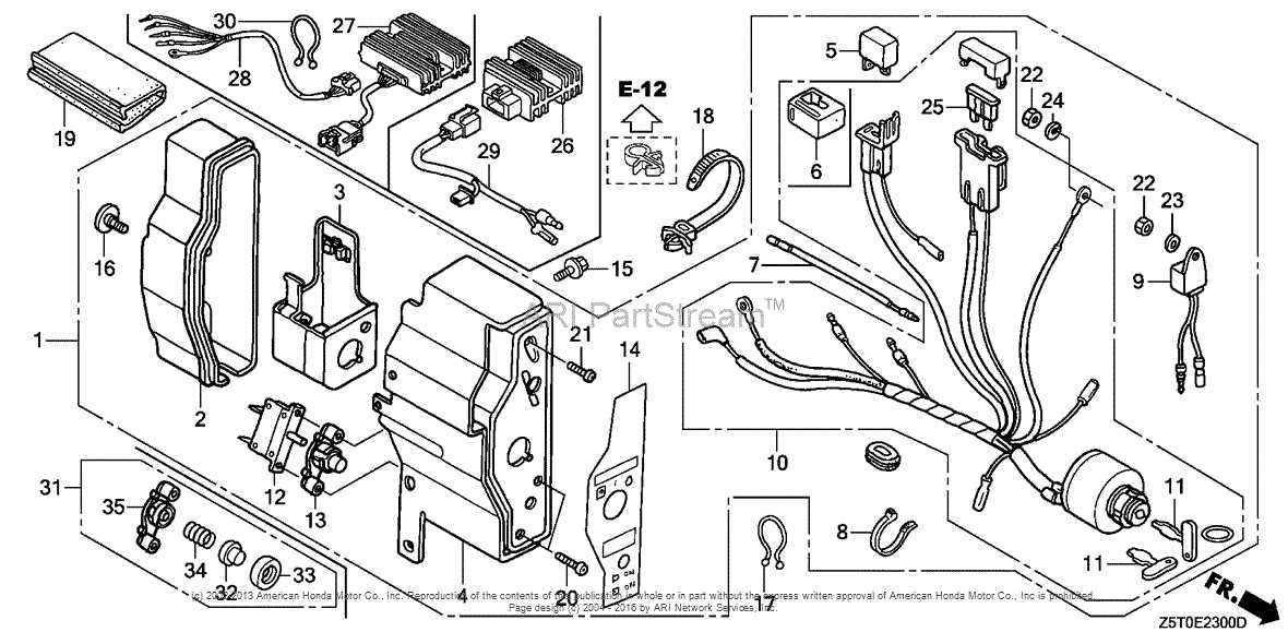 gx390 honda wiring diagram