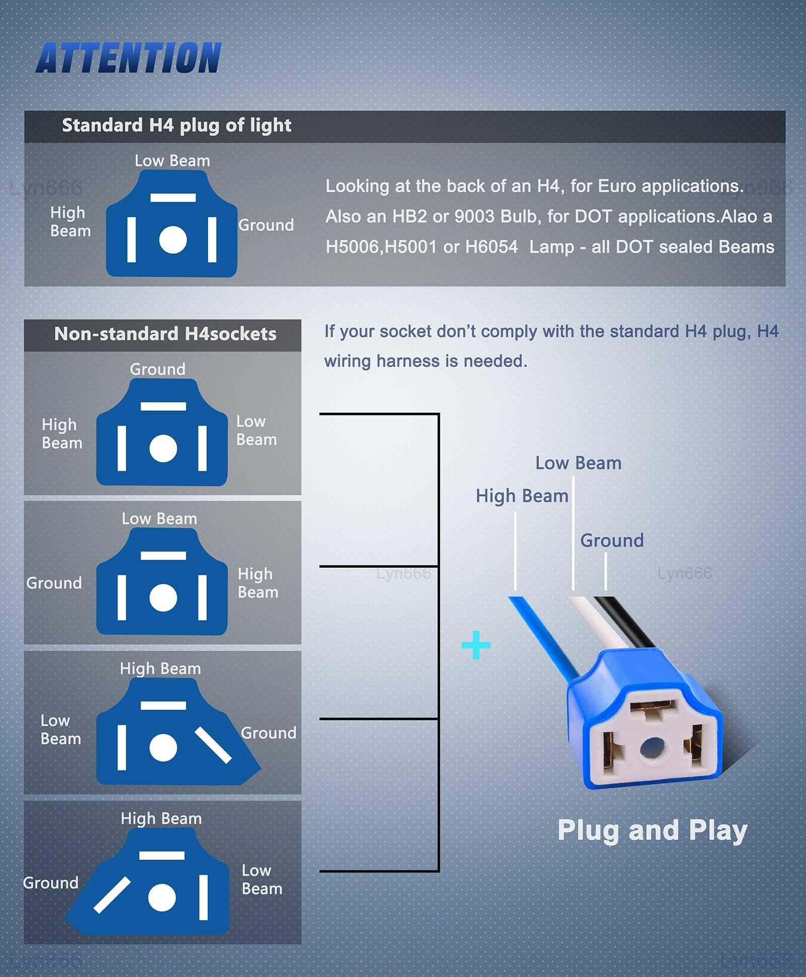 h4 headlamp wiring diagram