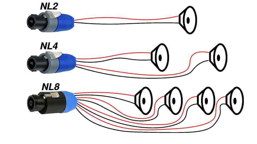 speakon plug wiring diagram