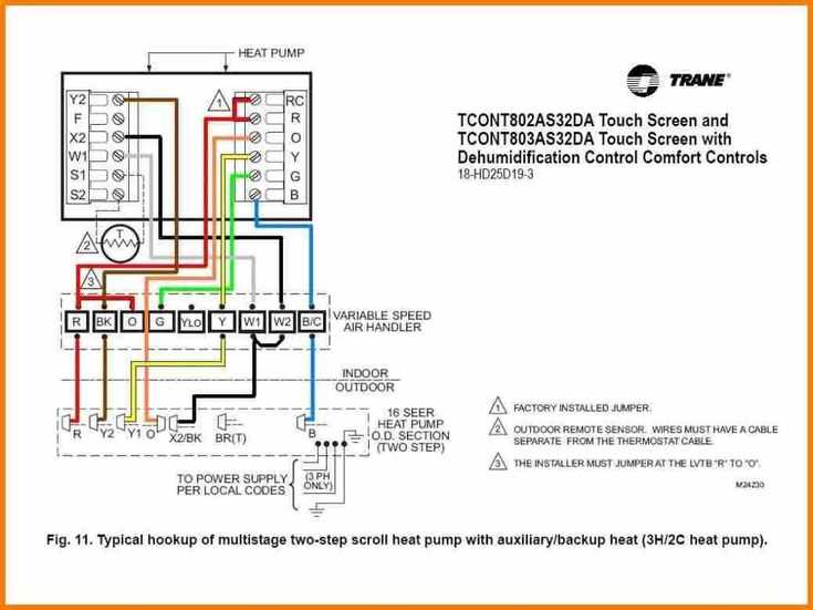 heat pump thermostat with emergency heat wiring diagram