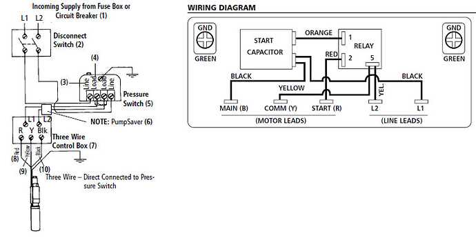 well pump wiring diagram