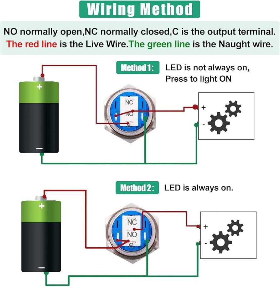 push button horn wiring diagram