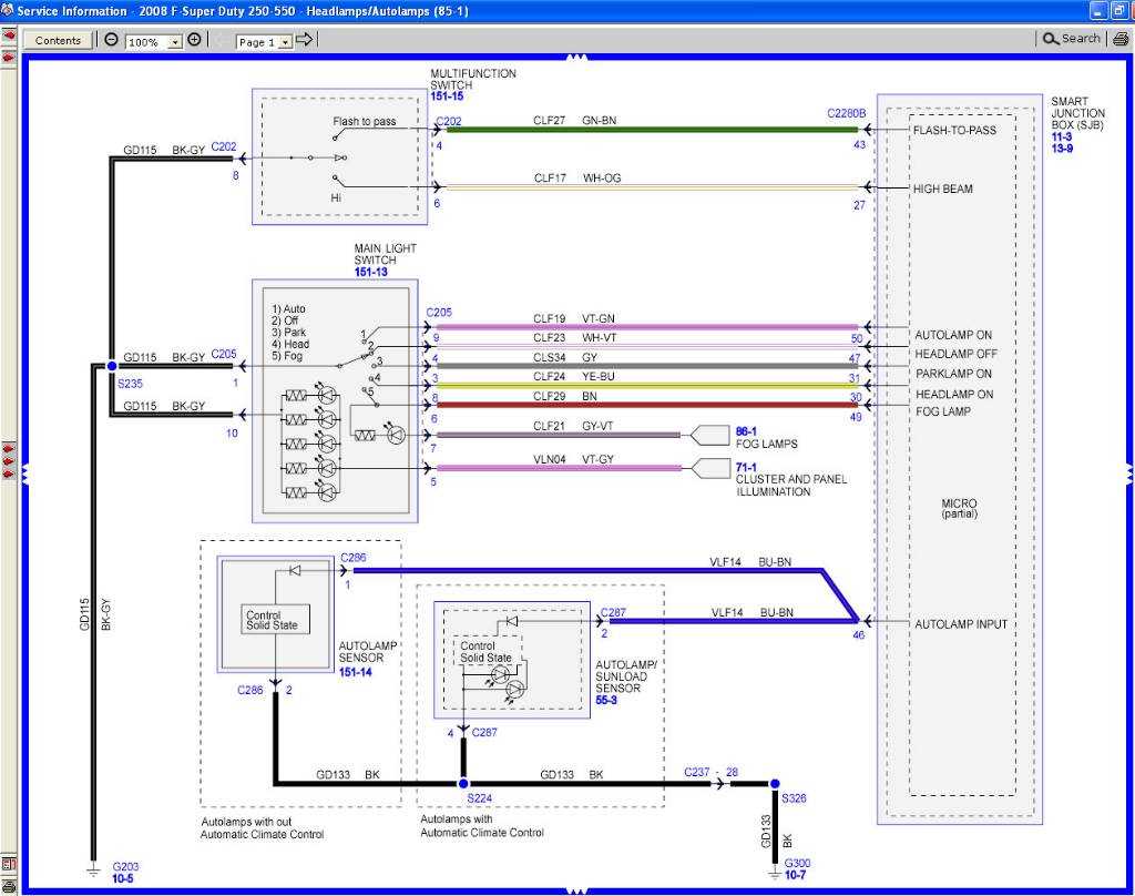 headlight switch wiring diagram