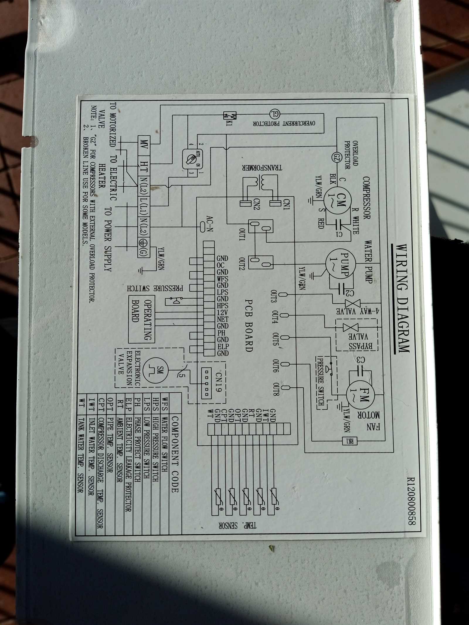 heat pump wiring diagram