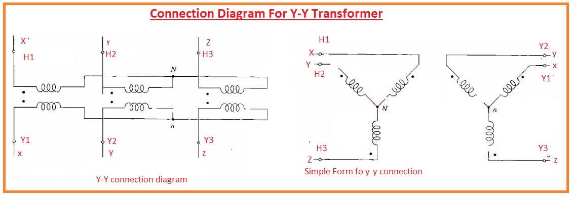 3 phase transformer wiring diagram